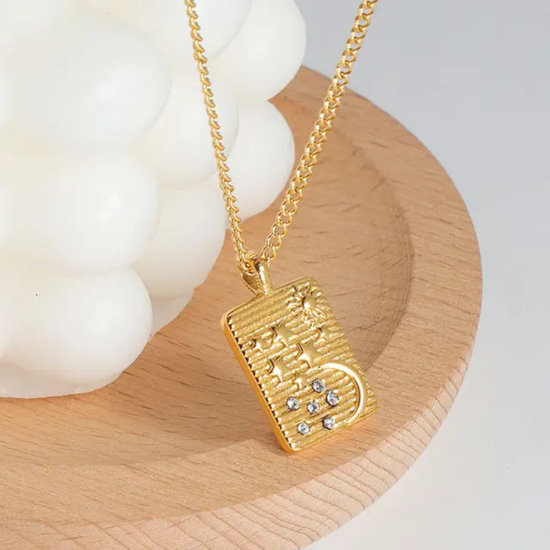 Maqai Moon Star Wish Necklace