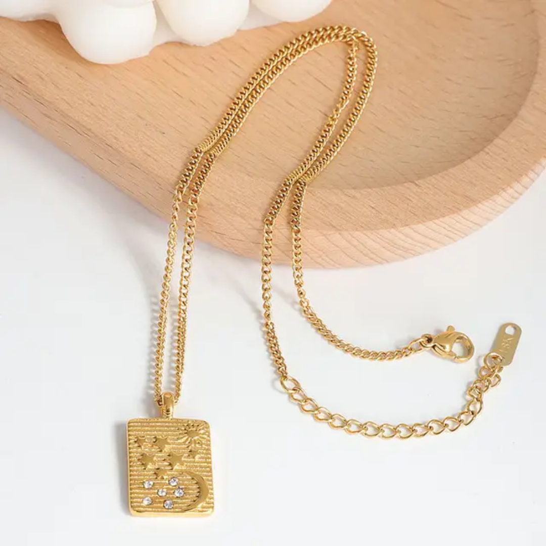 Maqai Moon Star Wish Necklace