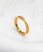Chavi Cross Diamond Ring