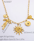 Sunny Bow Charms Necklace