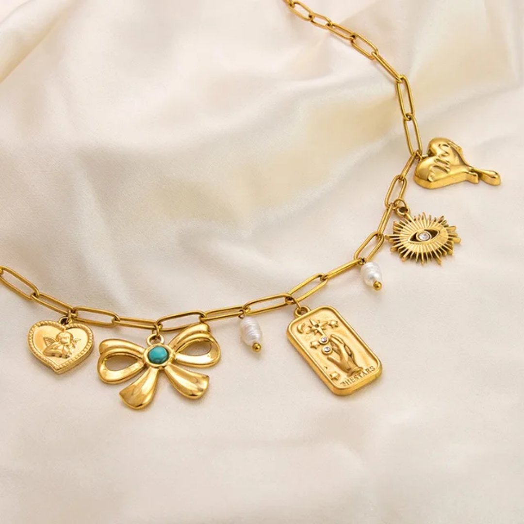 Magica Promise Bow Charms Necklace