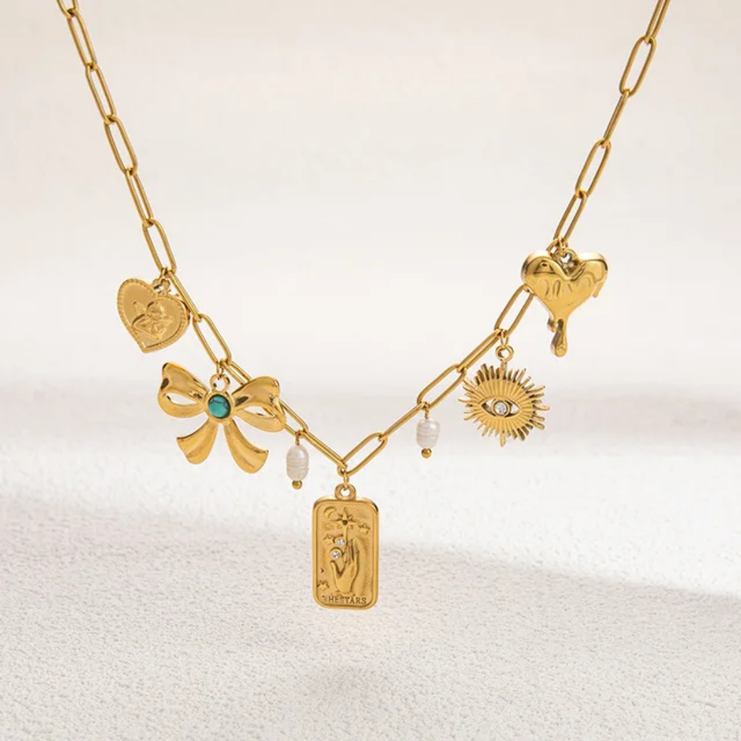 Magica Promise Bow Charms Necklace