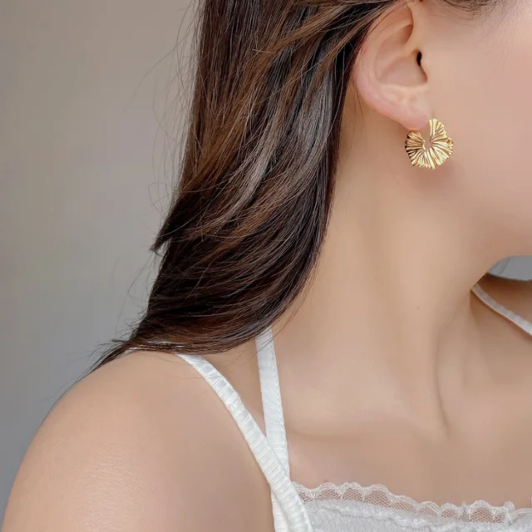 Yami Flat Gold Hoops