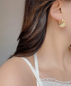 Yami Flat Gold Hoops