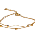 Kuhu Little Hearts Layered Bracelet