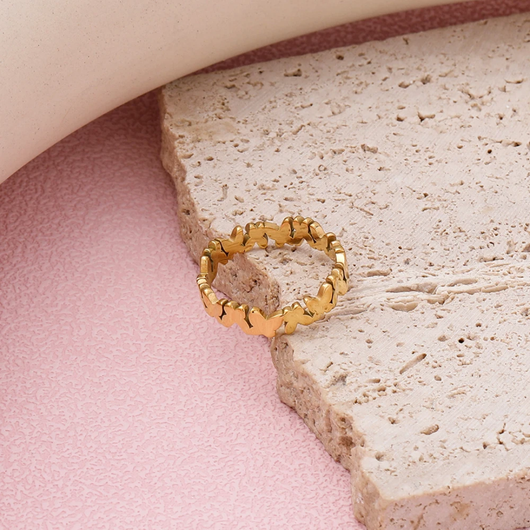 Queen Butterfly Gold Ring