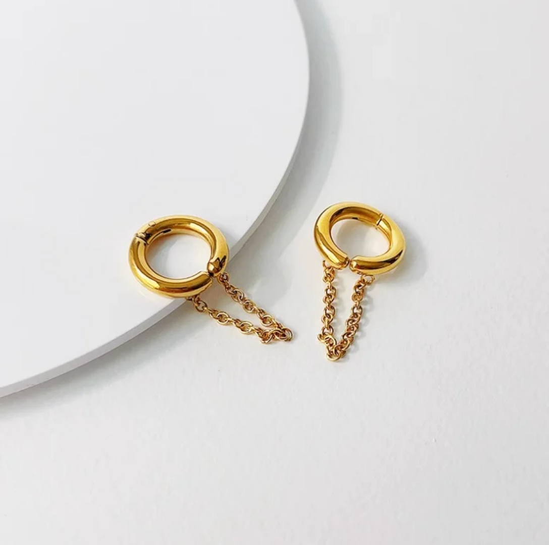 Joli Chain Clip on Earcuffs Set