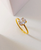 Aroma Oval Princess Solitaire Ring