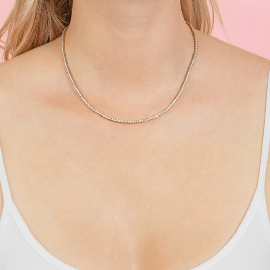 Shona Thin Tennis Necklace✨