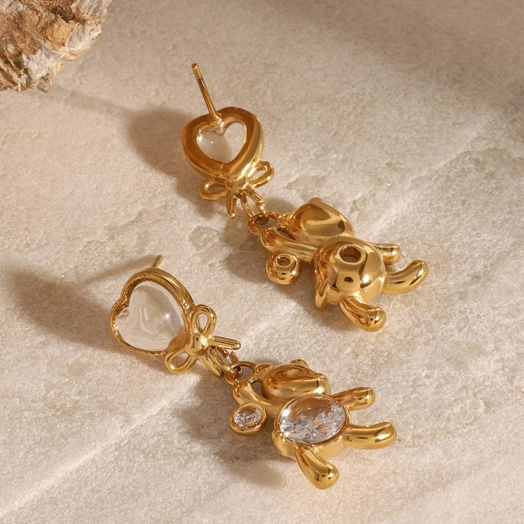 Lovy Dovy Teddy Bear Earrings