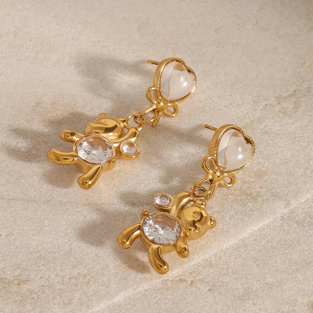 Lovy Dovy Teddy Bear Earrings