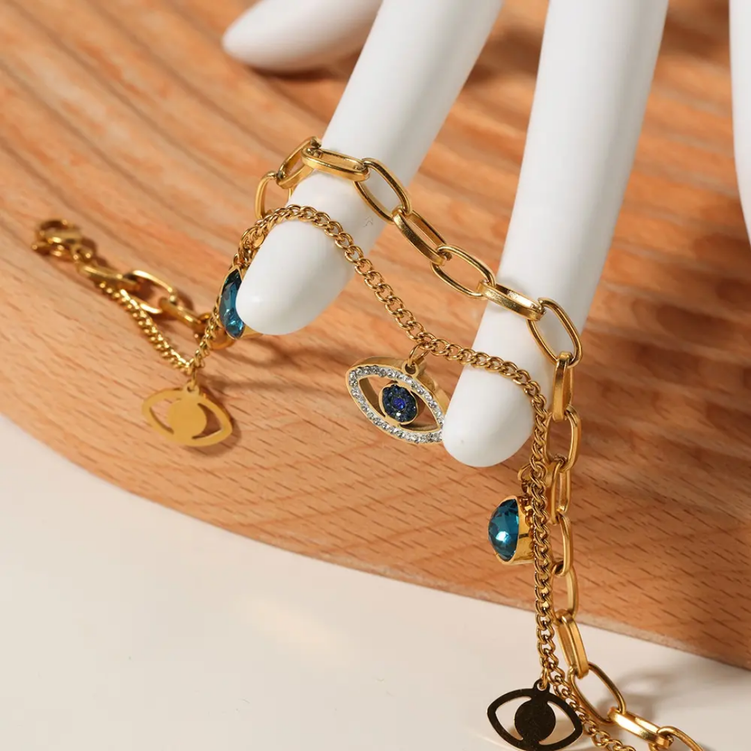 Evil Eye Blue Stone Bracelets
