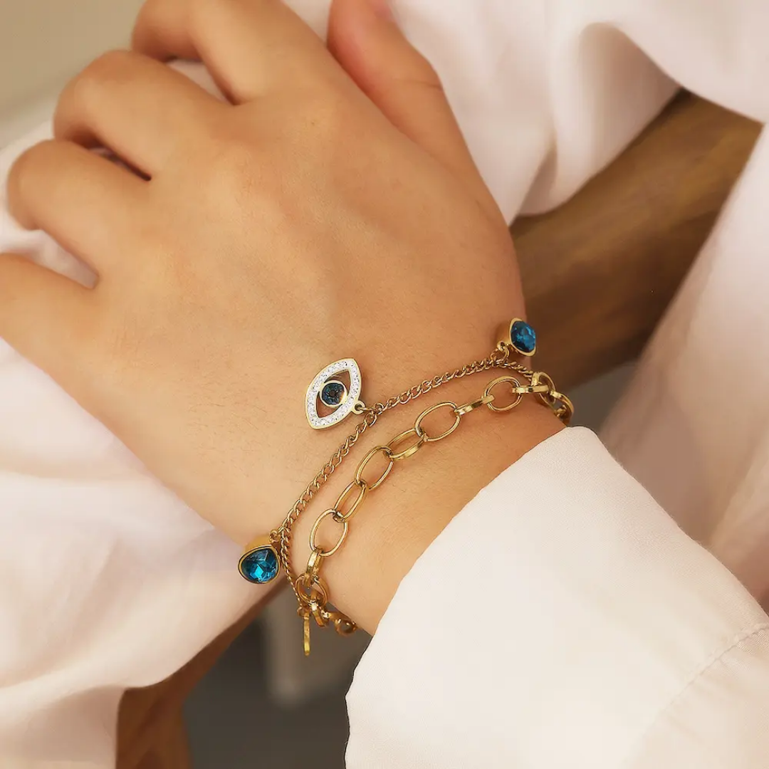 Evil Eye Blue Stone Bracelets