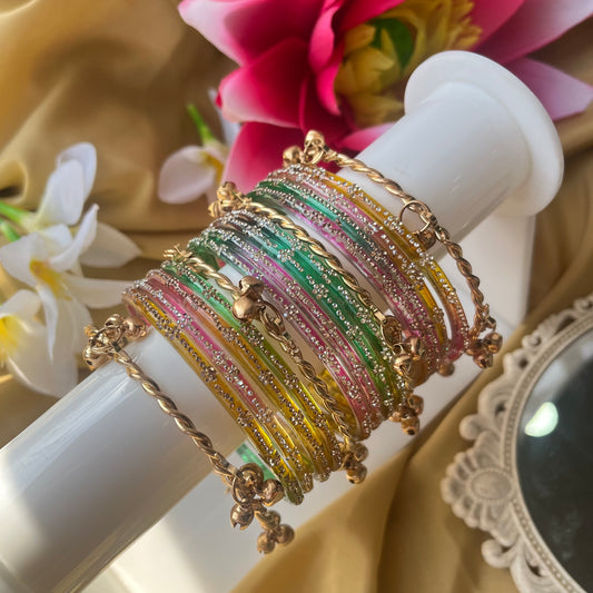 Shama Kashmiri Ghungroo Bangles set