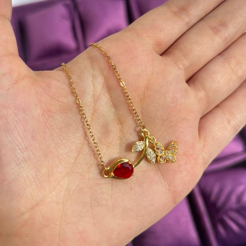Julia Butterfly Tulip Necklace