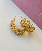Suzan Net Diamond Hoops