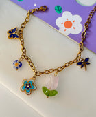 Tulip Colourfull Charm Bracelet