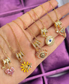 Eva Charms Coloured Necklace