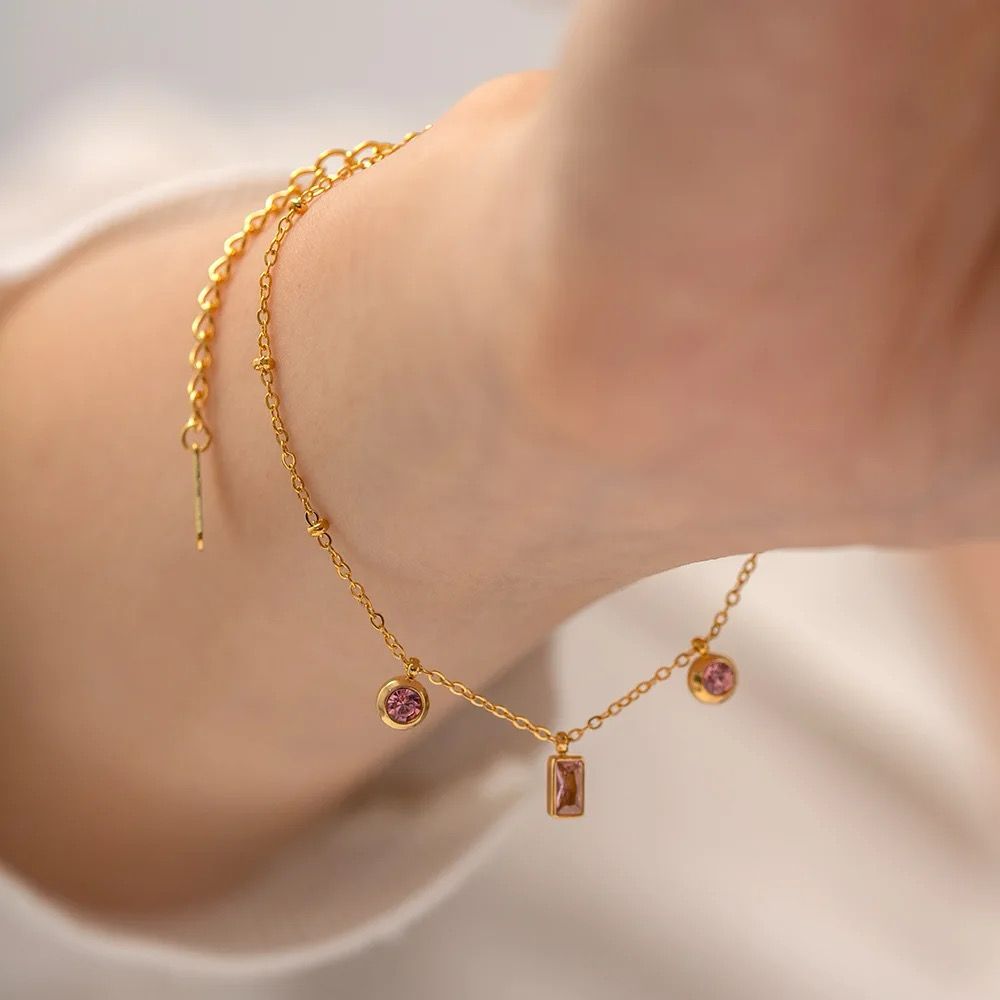Calla Pink Charm Bracelet✨