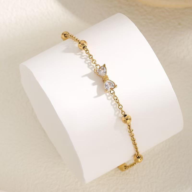 Yamina Bow Gold Anklet