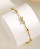 Yamina Bow Gold Anklet