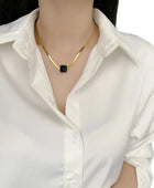 Mello Square Snake Necklace