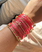 Gulabi Pink Kashmiri Bangles Set