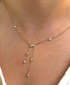 Visha Diamond Y Shape Necklace