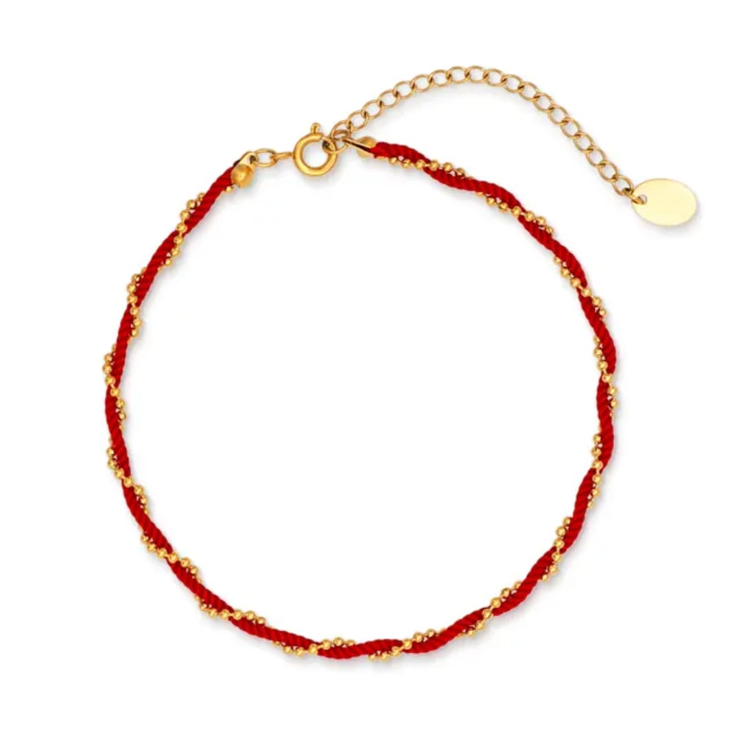 Redina Gold Twisted Anklet