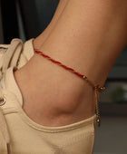 Redina Gold Twisted Anklet