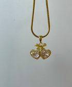 Twinkie Diamond Heart Necklace