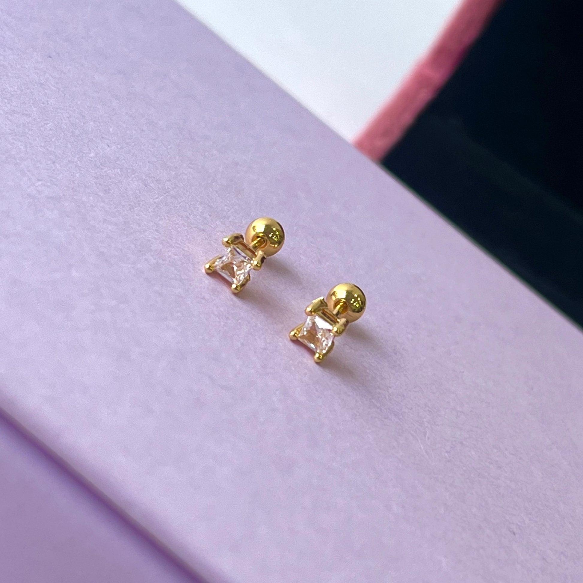 Mini square Ball Back Studs