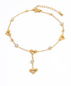 Mia Heart Hanging Anklet