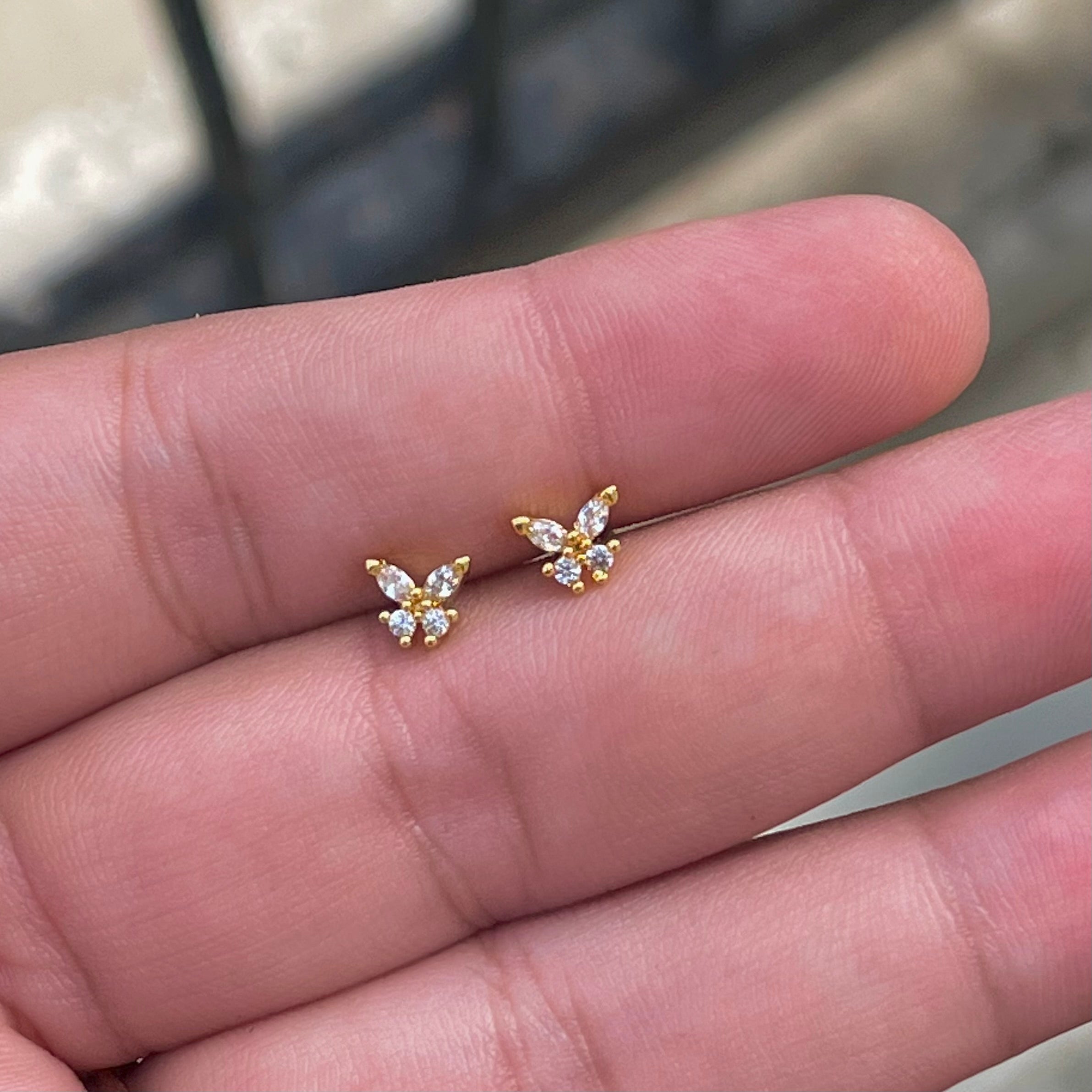 Mini Butterfly Ball Back Studs