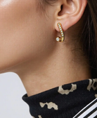 Wavy Goi Diamond Earrings