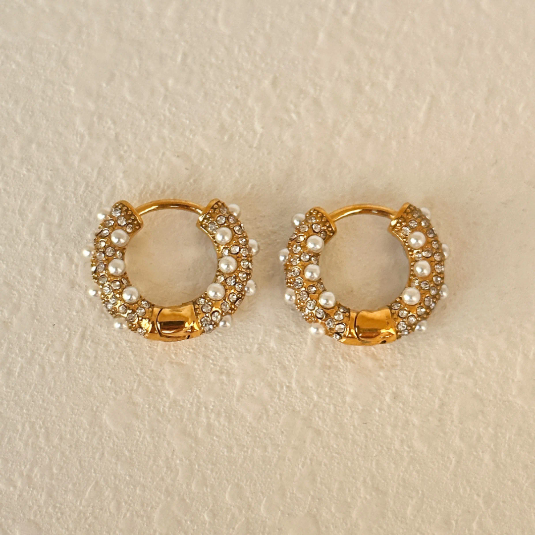 Quincy Pearl Diamond Dreamy Hoops