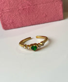 Tisha Diamond Heart Rings