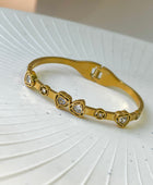 Tehrina Heart Diamond Cuff