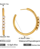 Aeic Five Diamond Classy Hoop
