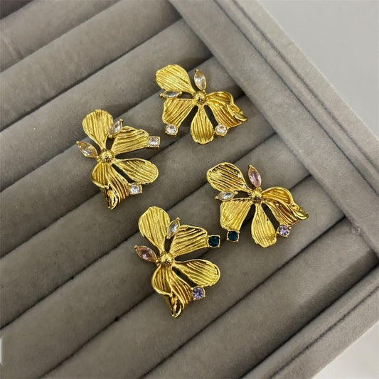 Jessica Multicolour Flower Earrings