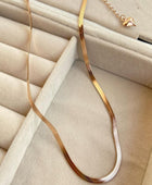 Herringbone Rosegold Necklace