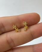Lily Flower Ball Back Studs