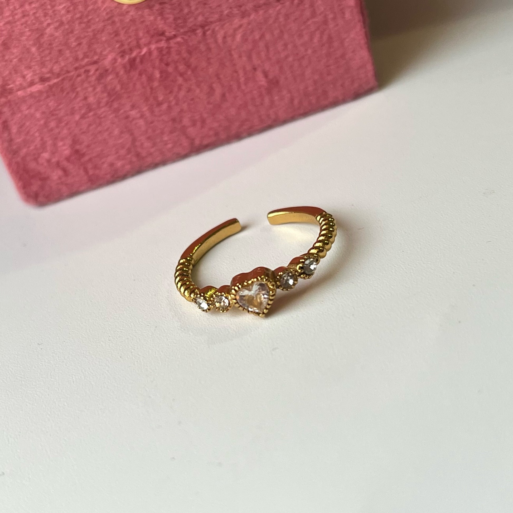 Tisha Diamond Heart Rings