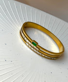 Paul Emerald Gold Cuff✨