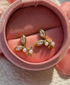 Aeri Leaf Diamond Earrings