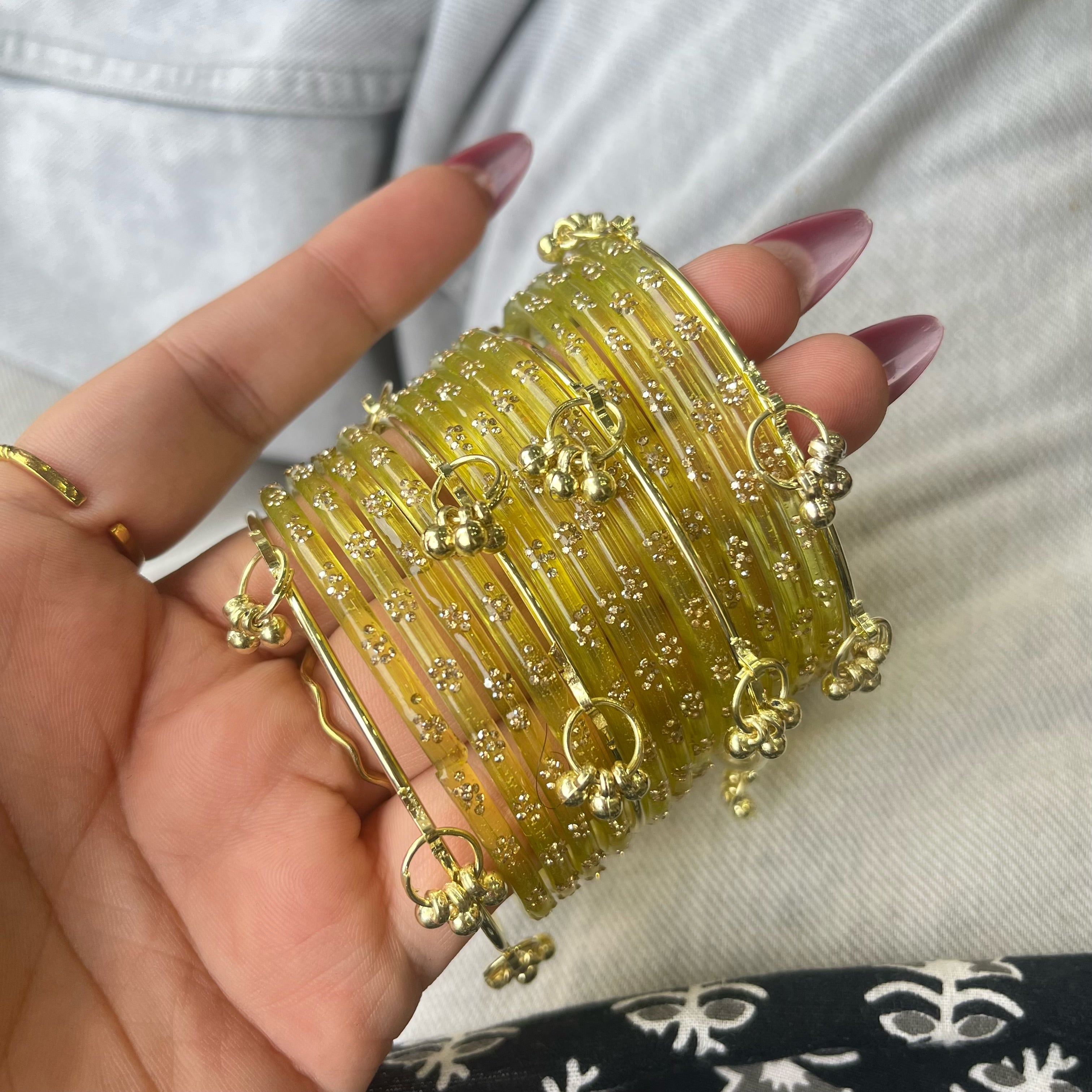 Kashvi Light Green Kashmiri Bangles Set