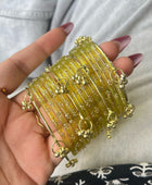 Kashvi Light Green Kashmiri Bangles Set