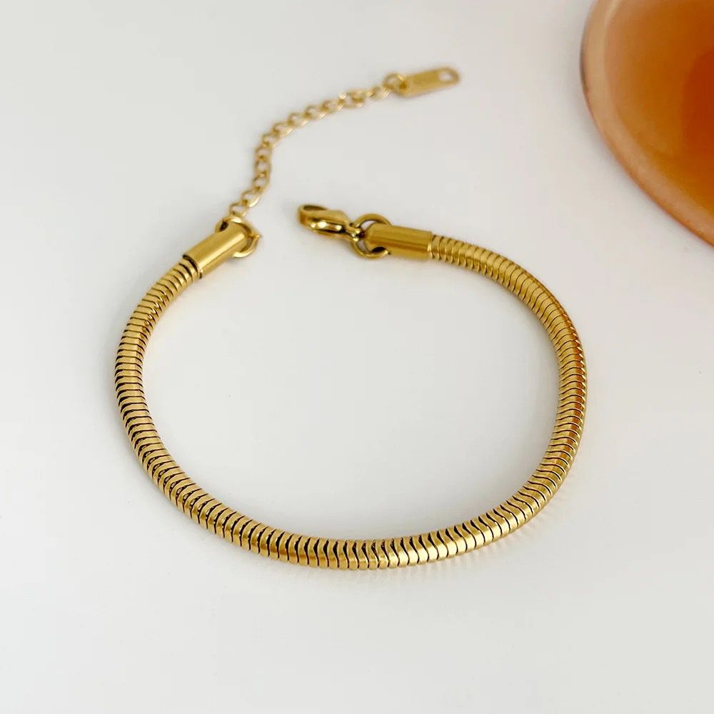 Viper Thick Gold Bracelet