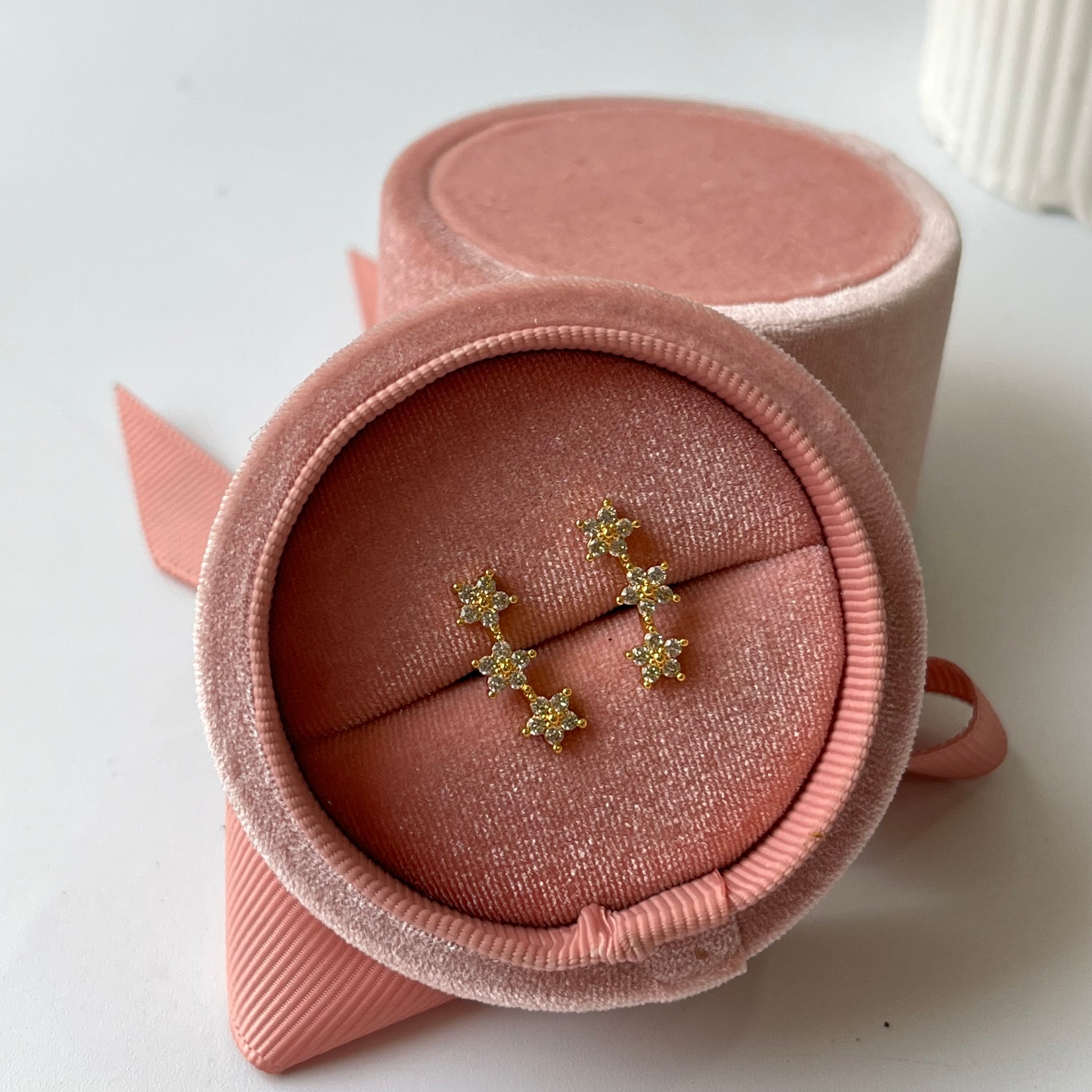 Elina Flower Ball Back Studs