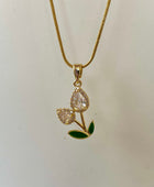 Dora Tulip Diamond Necklace